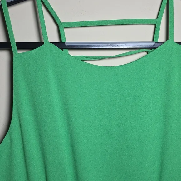 CeCe Vibrant Green Mini Dress - Picture 3 of 5